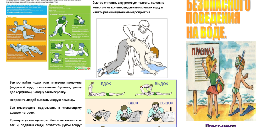 Правила безопасного поведения на воде