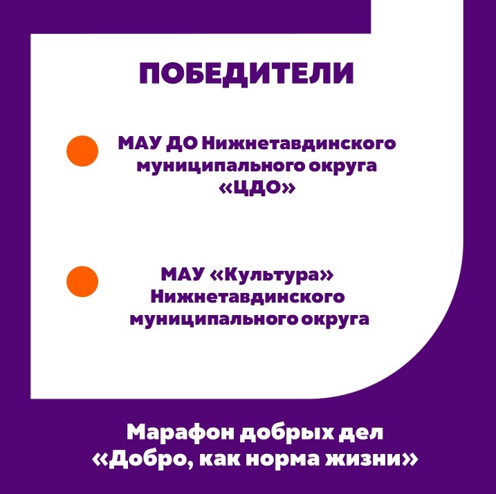 Победители Марафона добрых дел